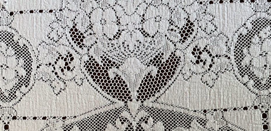 Vintage lace tablecloth